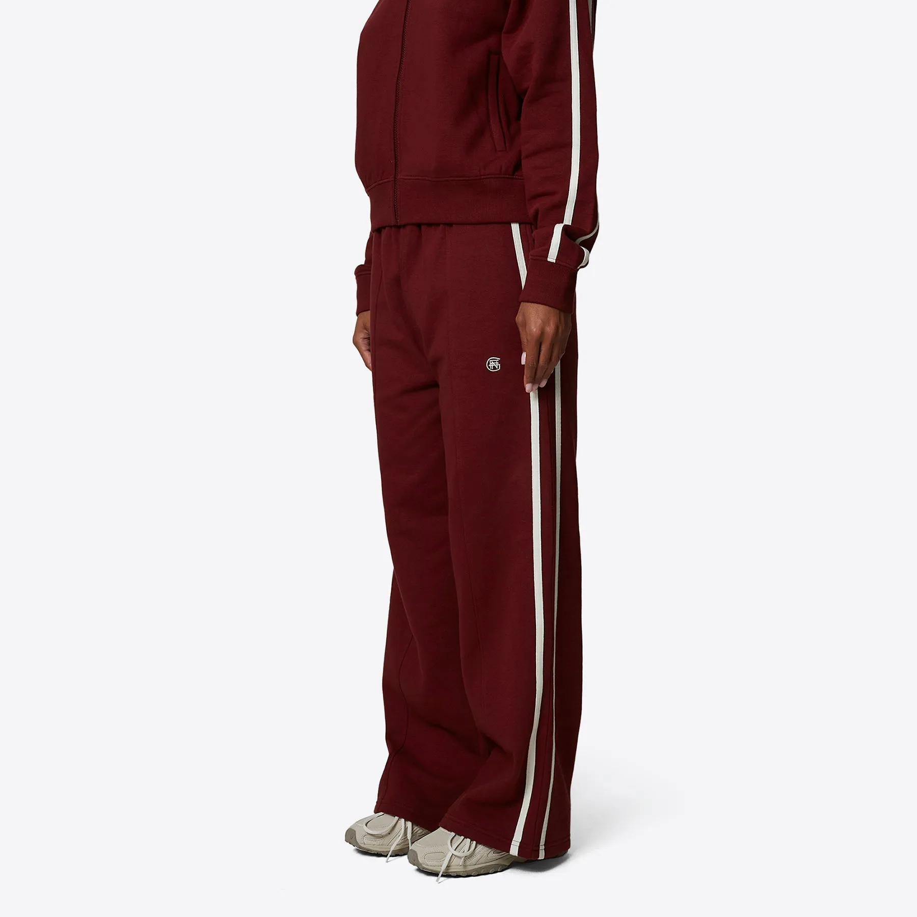 Oversized Burgundy Striped Jogger sold by Good for Nothing product image thumbnail 2