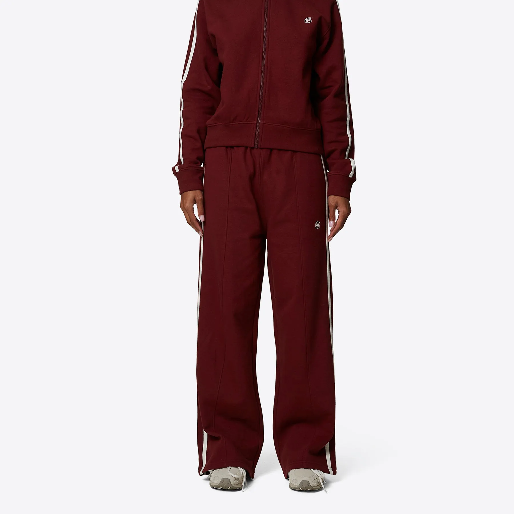 Oversized Burgundy Striped Jogger sold by Good for Nothing