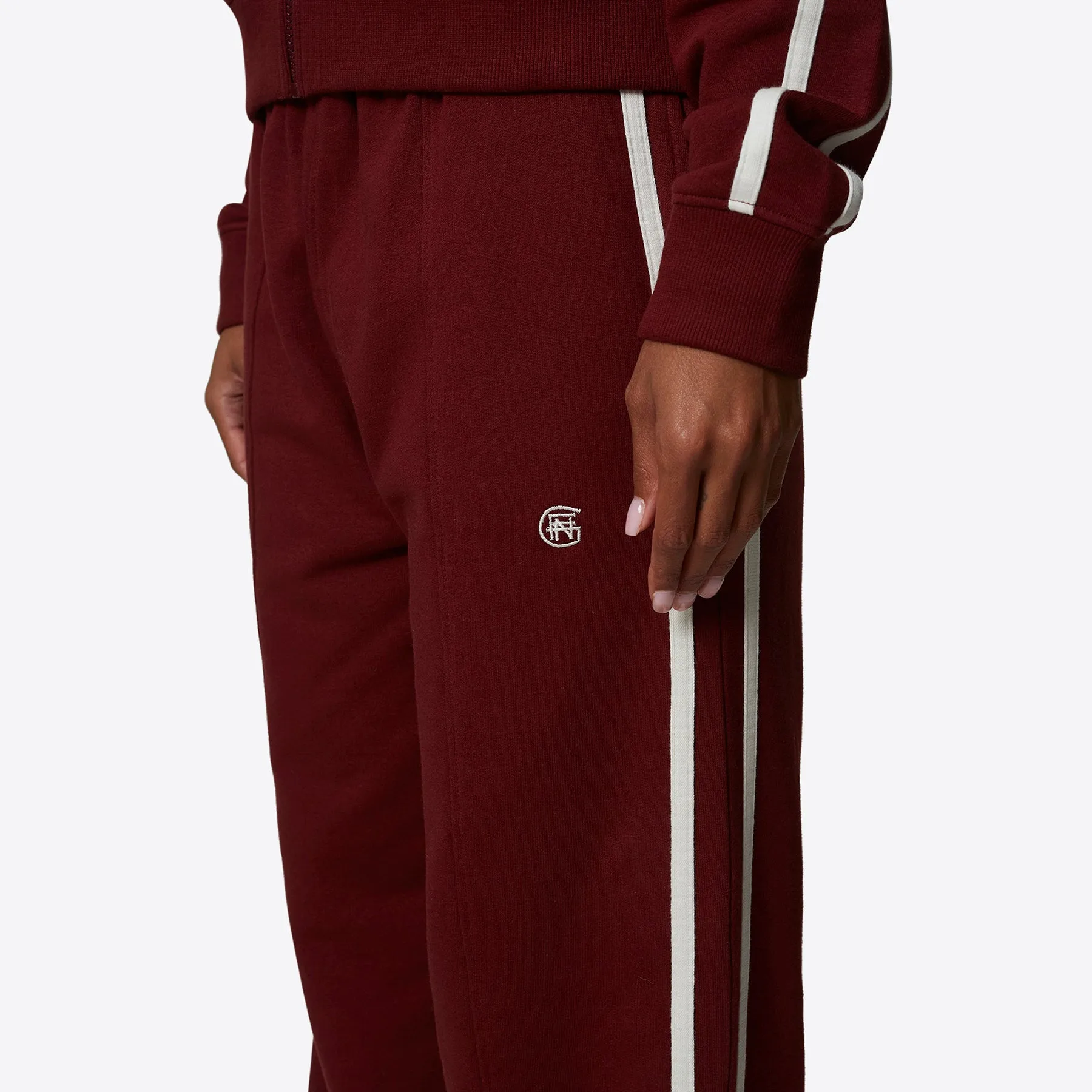 Oversized Burgundy Striped Jogger sold by Good for Nothing product image thumbnail 4