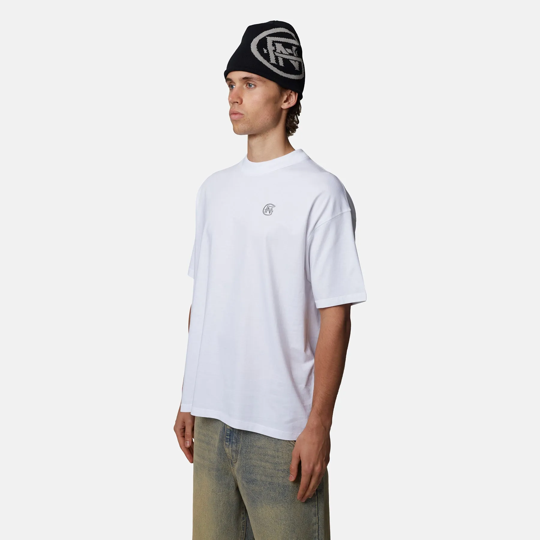 Oversized Monogram White T-shirt sold by Good for Nothing product image thumbnail 2