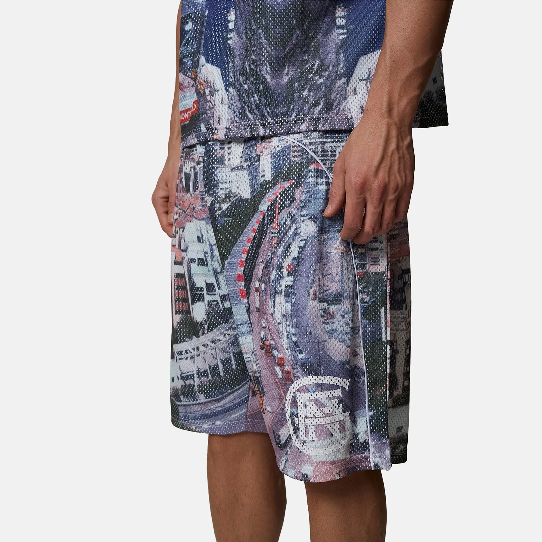 Monogram Mesh Baggy Monaco Short sold by Good for Nothing product image thumbnail 3