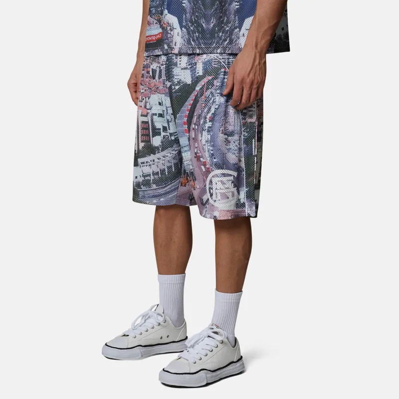 Monogram Mesh Baggy Monaco Short made by Good For Nothing Clothing