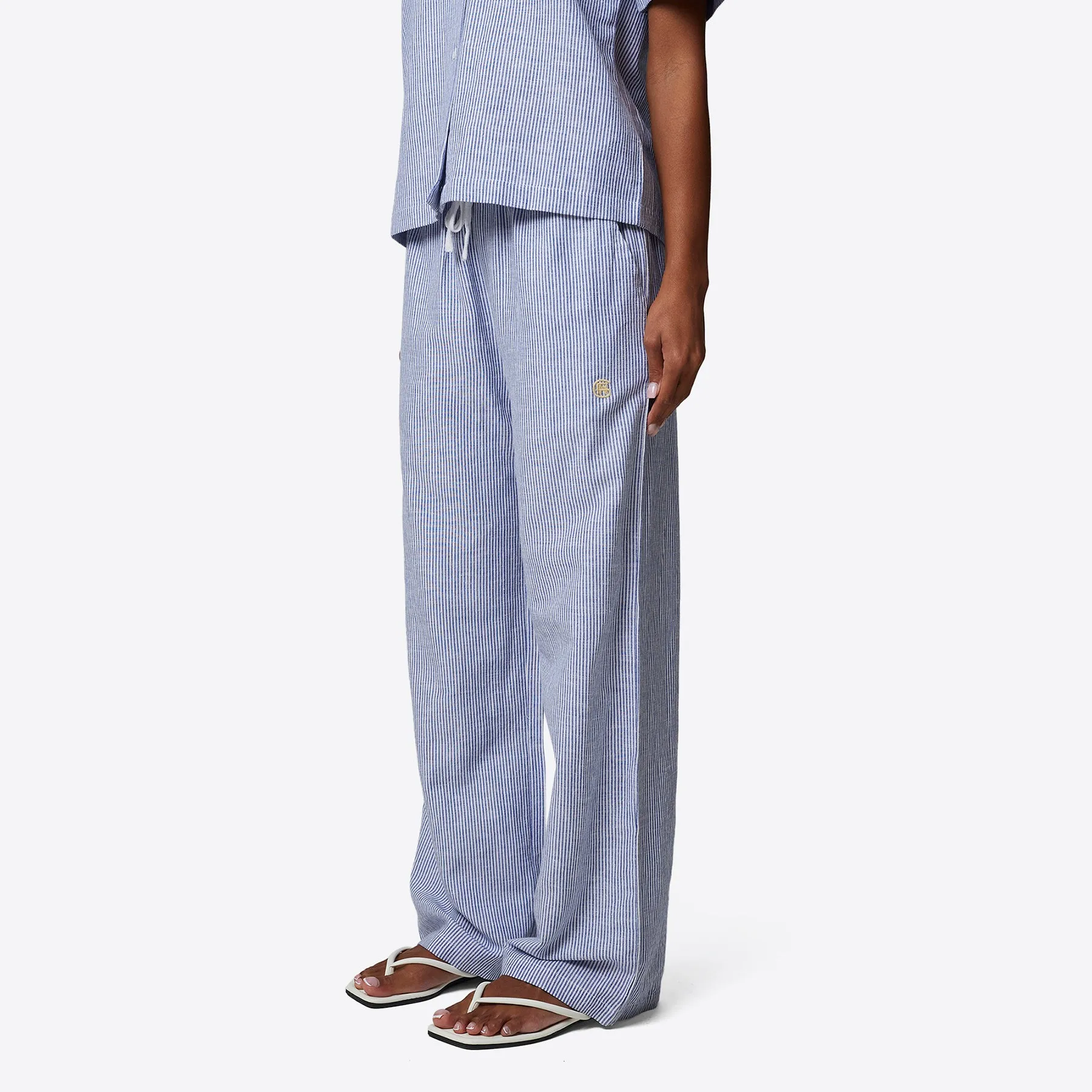 Pinstripe Blue Monogram Trouser sold by Good for Nothing product image thumbnail 2