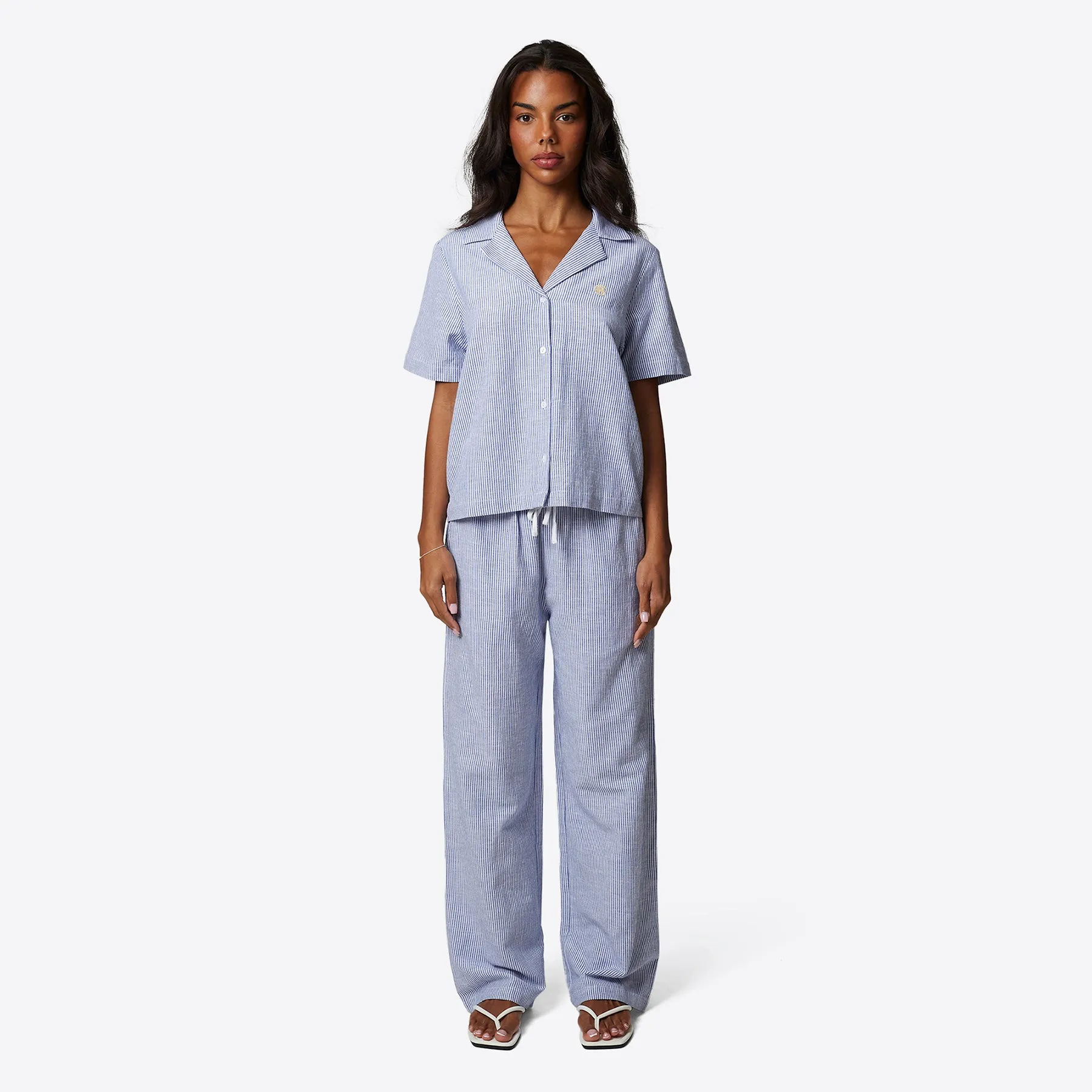 Pinstripe Blue Monogram Trouser sold by Good for Nothing product image thumbnail 5