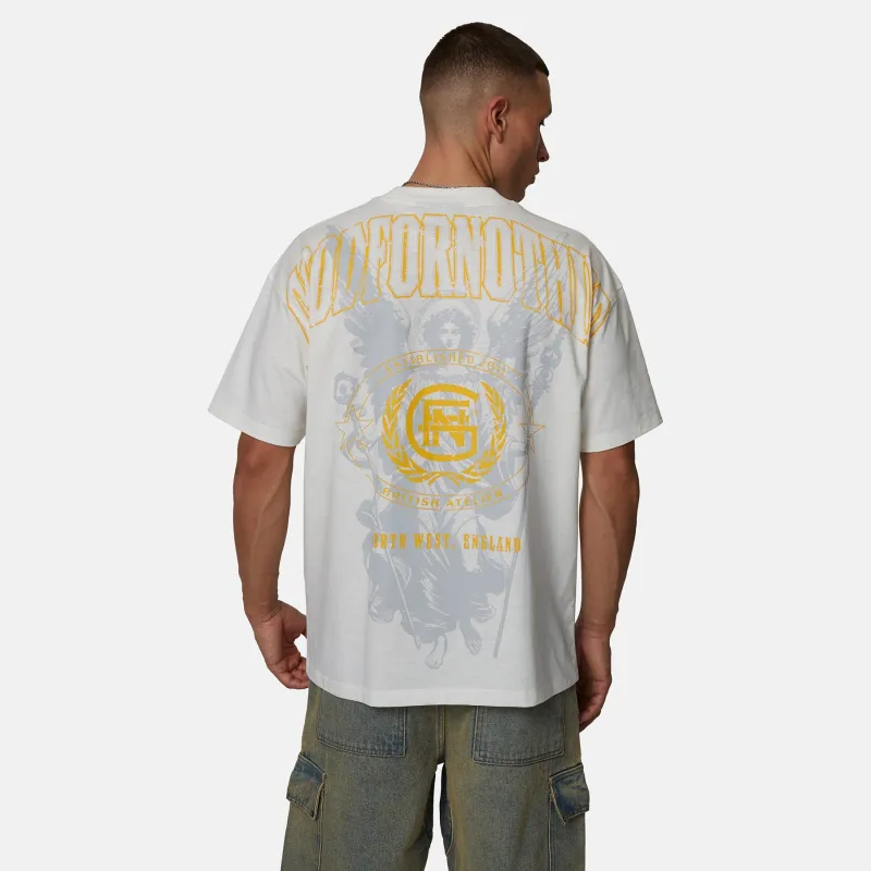 Oversized Angel Slub Off-White T-shirt made by Good For Nothing Clothing