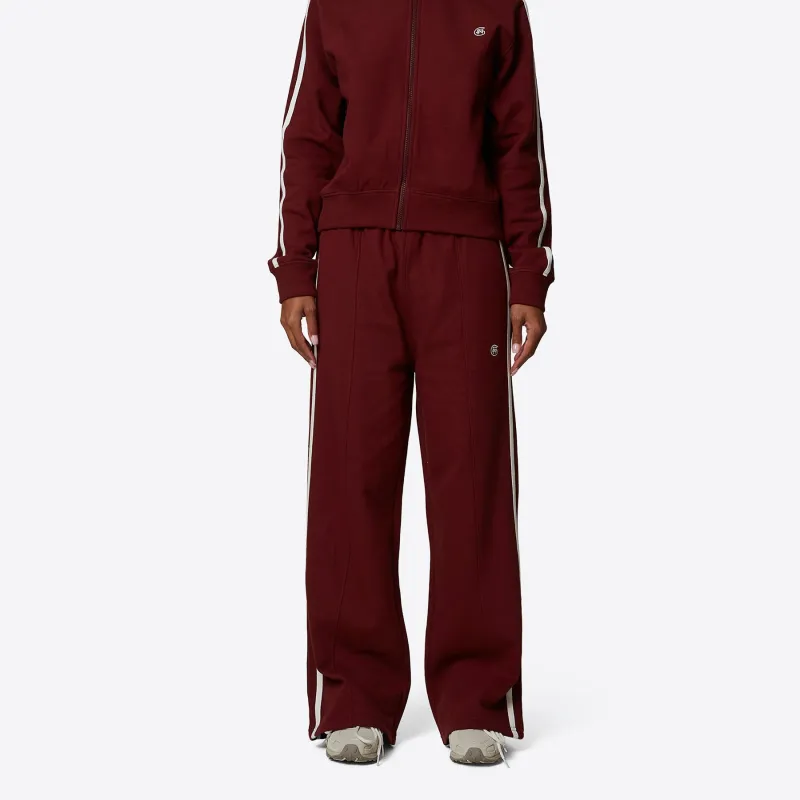 Oversized Burgundy Striped Jogger made by Good For Nothing Clothing