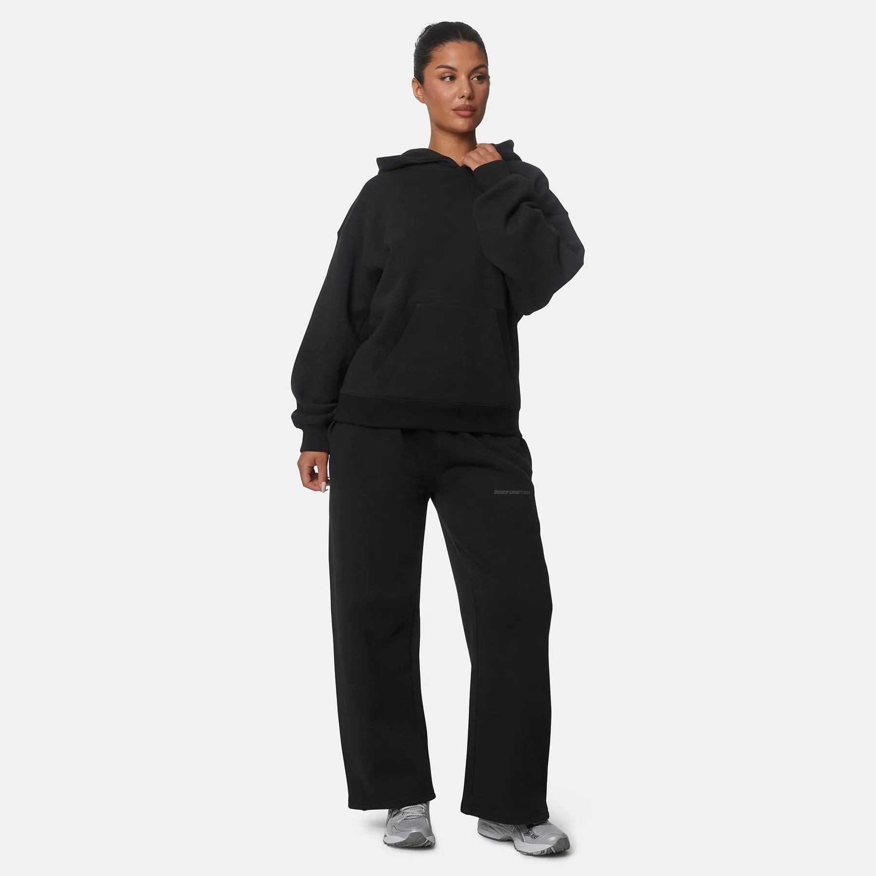 Essential Pirate Black Oversized Pullover Hoodie sold by Good for Nothing product image thumbnail 5