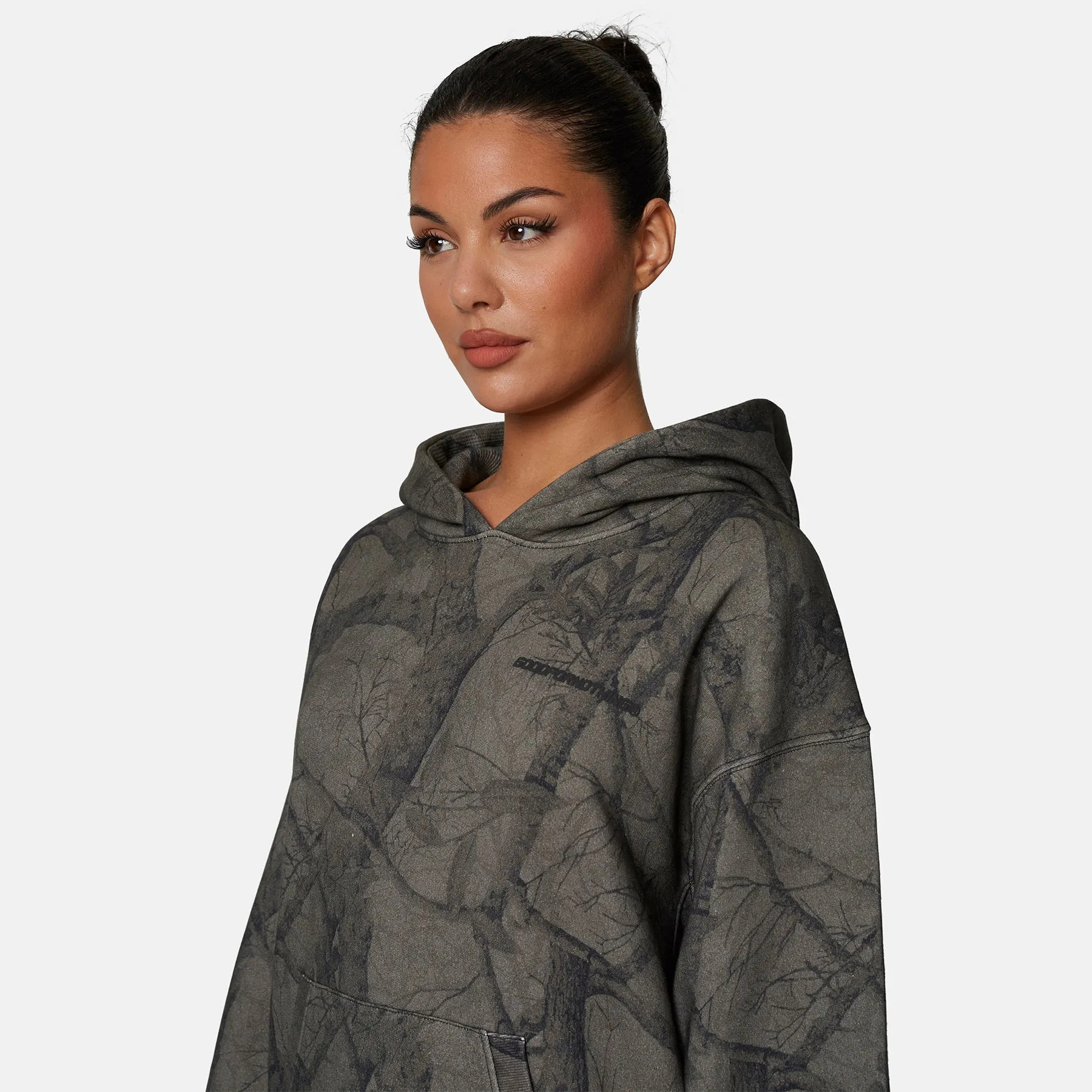 Essential Woodland Green Oversized Pullover Hoodie sold by Good for Nothing product image thumbnail 3