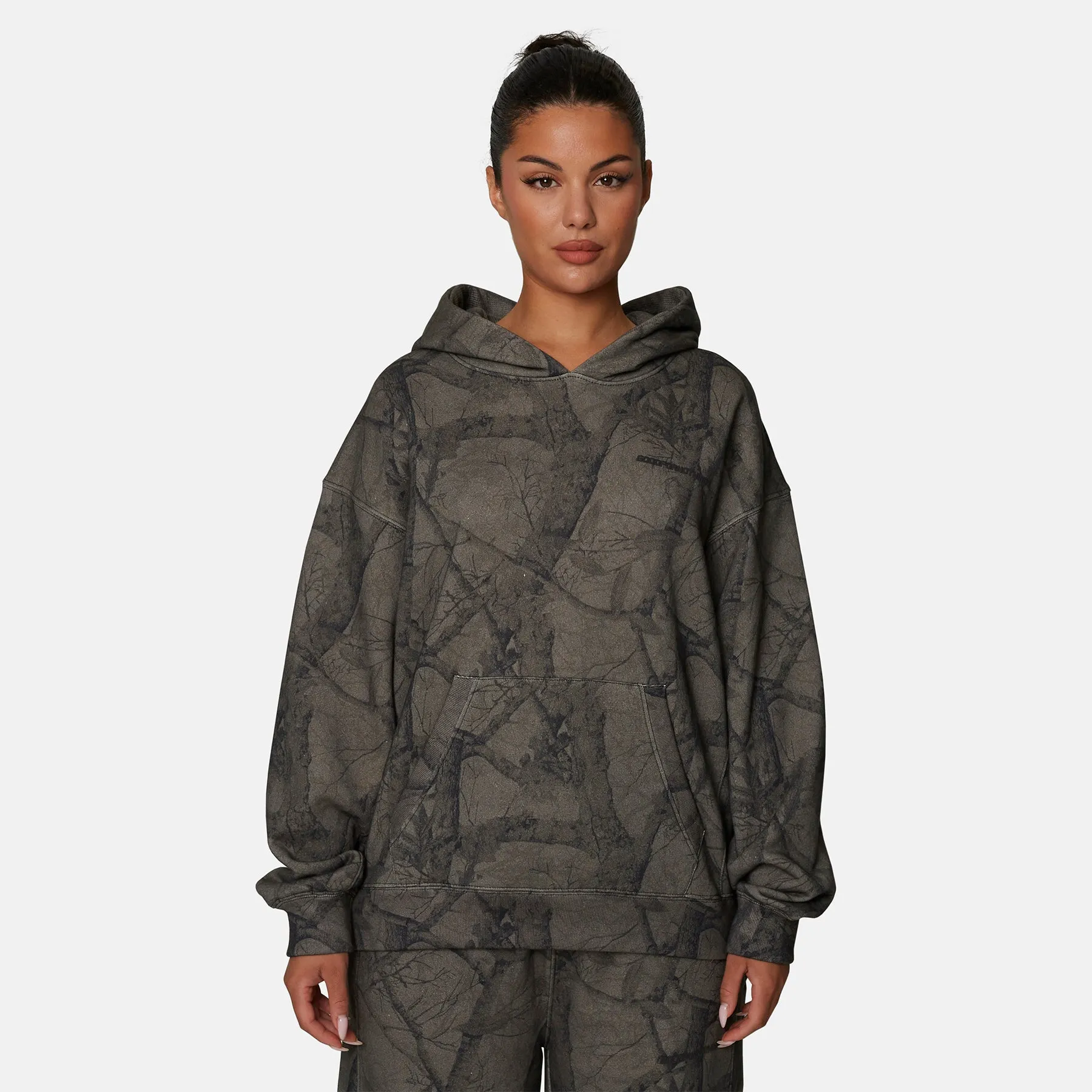 Essential Woodland Green Oversized Pullover Hoodie sold by Good for Nothing