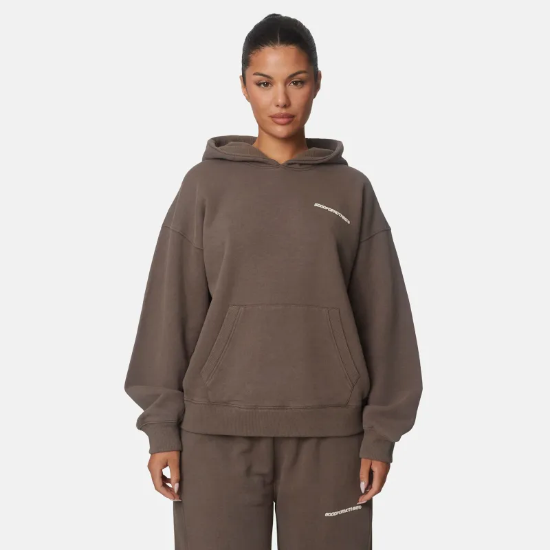 Essential Morel Oversized Pullover Hoodie made by Good For Nothing Clothing