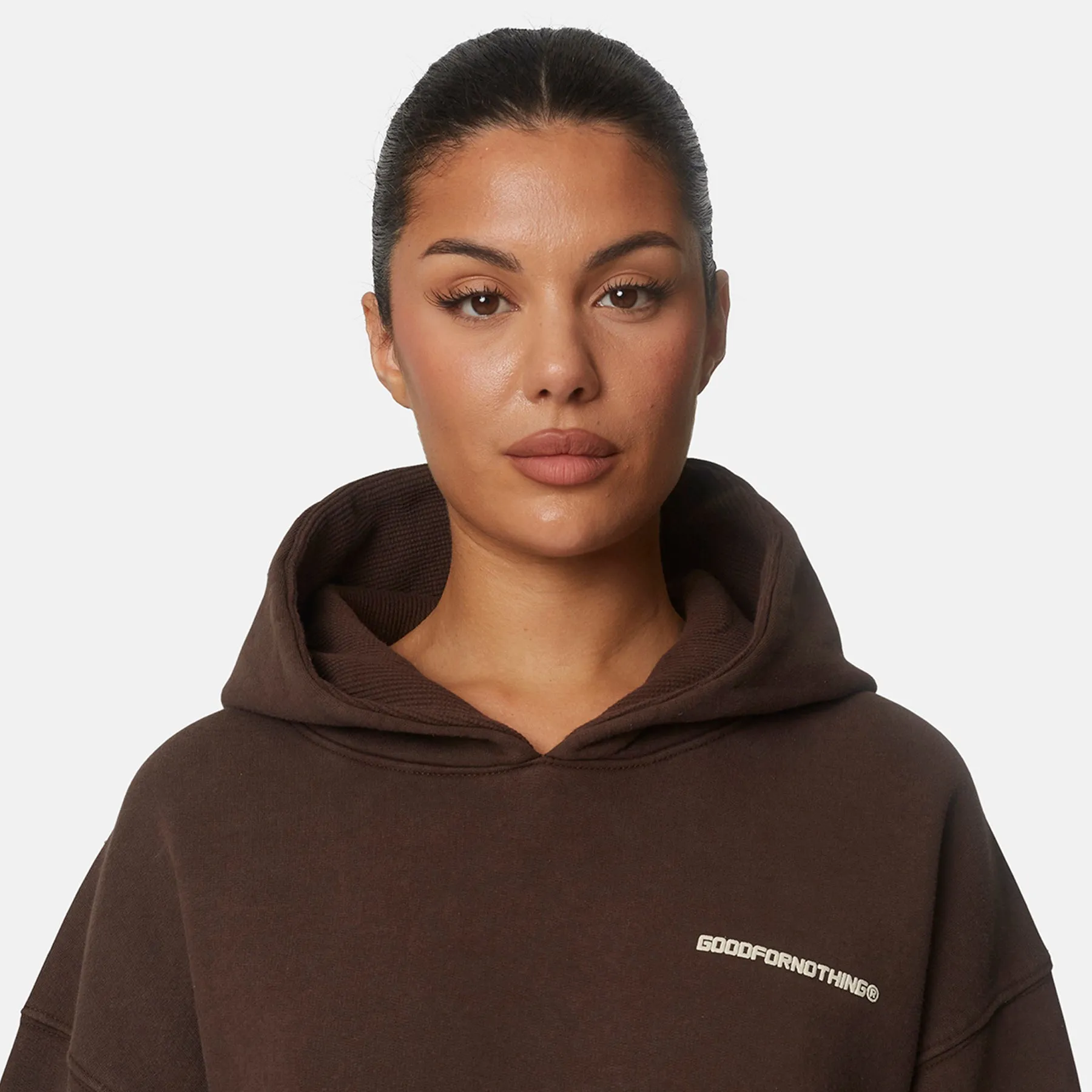 Essential Chocolate Brown Oversized Pullover Hoodie sold by Good For Nothing Clothing product image thumbnail 3
