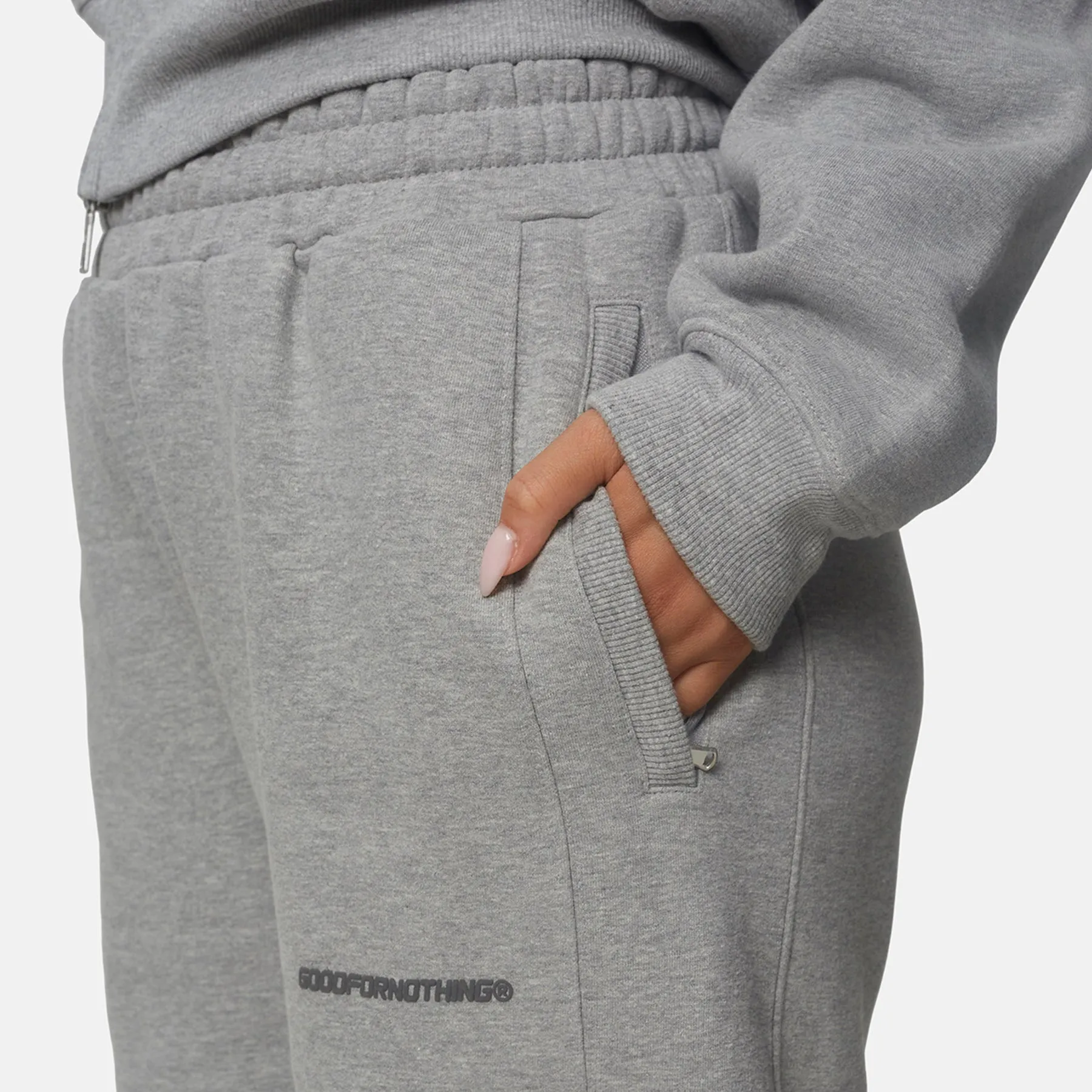 Essential Oversized Dark Grey Marl Joggers sold by Good for Nothing product image thumbnail 3