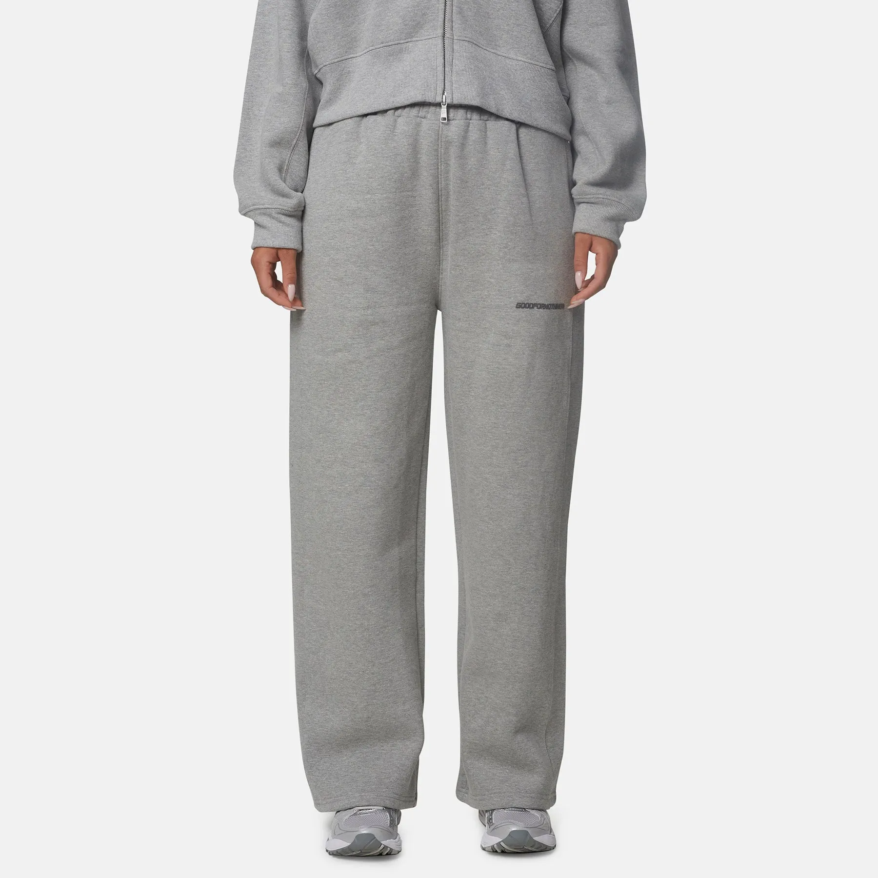 Essential Oversized Dark Grey Marl Joggers sold by Good for Nothing