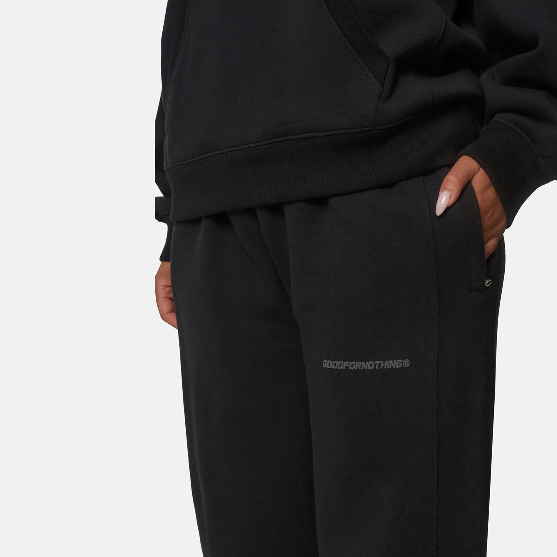 Essential Oversized Pirate Black Joggers sold by Good for Nothing product image thumbnail 3