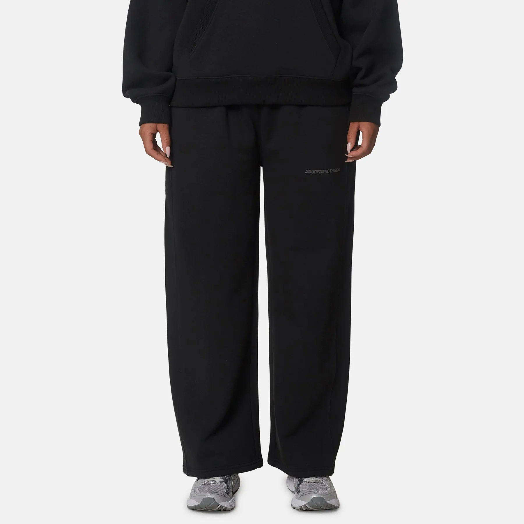 Essential Oversized Pirate Black Joggers sold by Good for Nothing