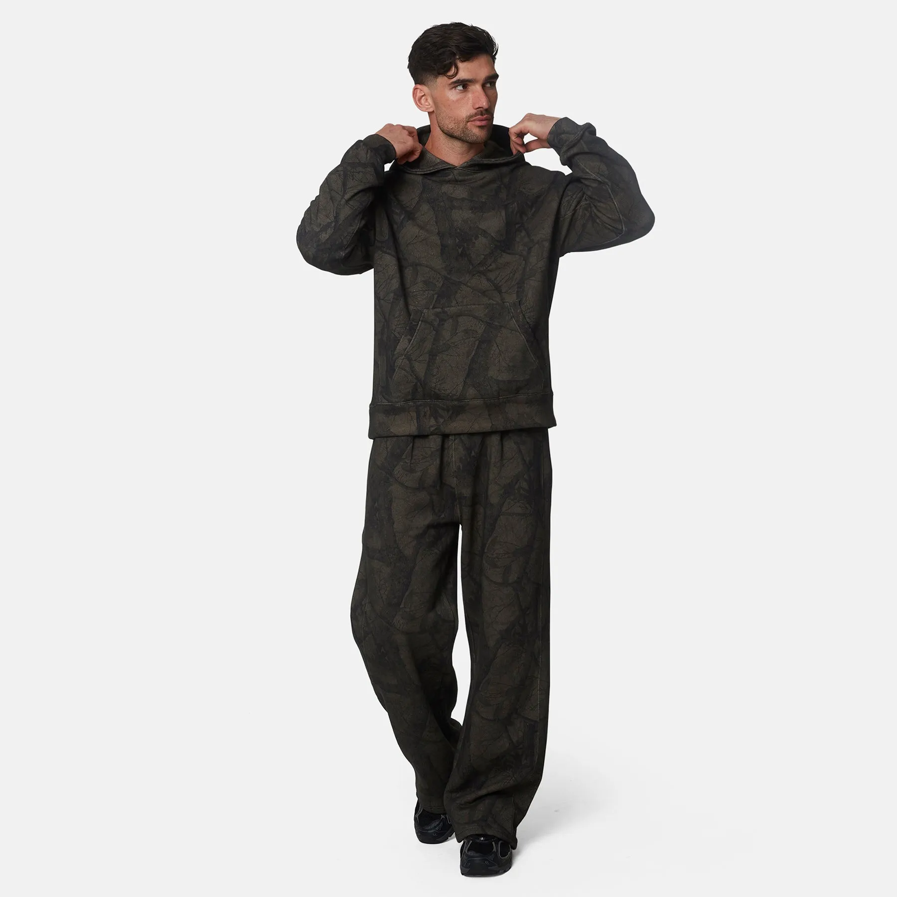Essential Woodland Brown Oversized Fit Pullover Hoodie sold by Good for Nothing product image thumbnail 5