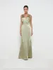 Piper Maxi Bridesmaid Dress - Matte Olive sold by Pretty Lavish