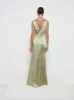 Piper Maxi Bridesmaid Dress - Matte Olive sold by Pretty Lavish