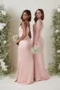 Amelia Maxi Bridesmaid Dress - Matte True Blush sold by Pretty Lavish