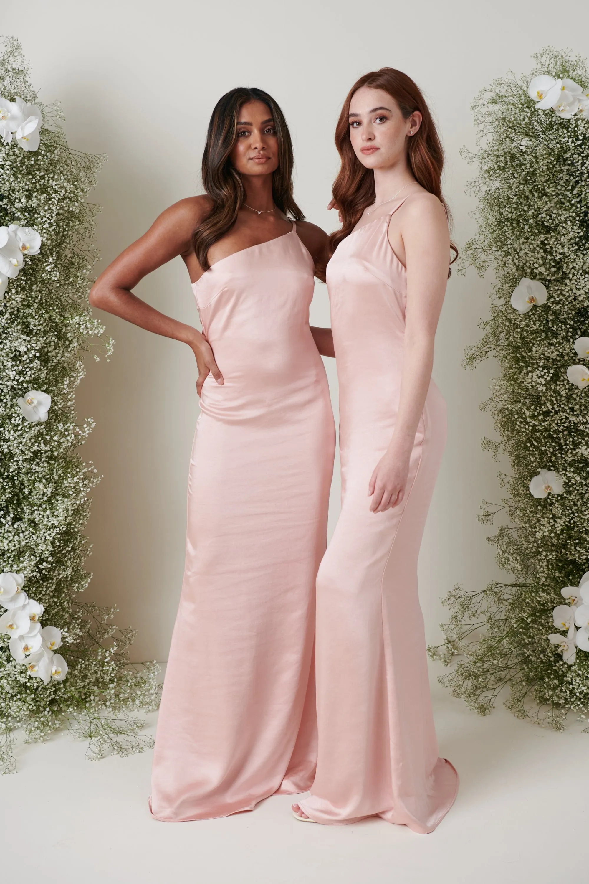 Amelia Maxi Bridesmaid Dress - Matte True Blush sold by Pretty Lavish