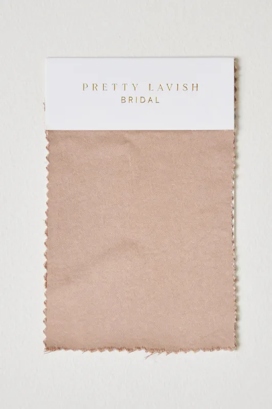 Matte Satin Mocha Bridesmaid Swatch sold by Pretty Lavish