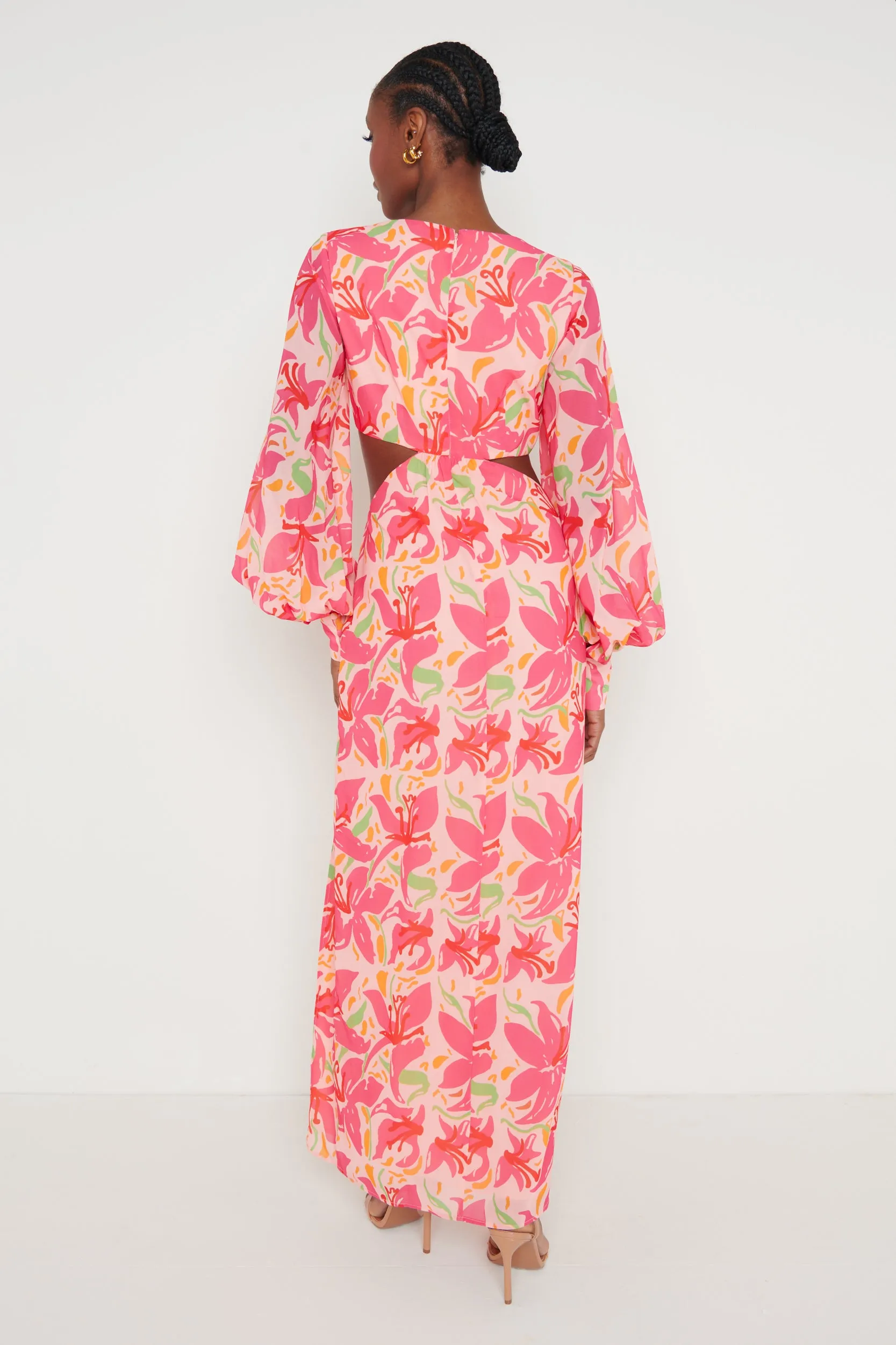 Odette Cut Out Maxi Dress - Pink Lily sold by Pretty Lavish product image thumbnail 4