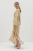 Kalina V Neck Ruffle Maxi Dress - Botanic Floral sold by Pretty Lavish