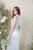 Odelle Maxi Bridesmaid Dress - Matte Ice Blue sold by Pretty Lavish