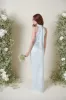 Odelle Maxi Bridesmaid Dress - Matte Ice Blue sold by Pretty Lavish