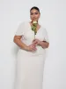 Edie Chiffon Maxi Bridesmaid Dress Curve - Champagne sold by Pretty Lavish