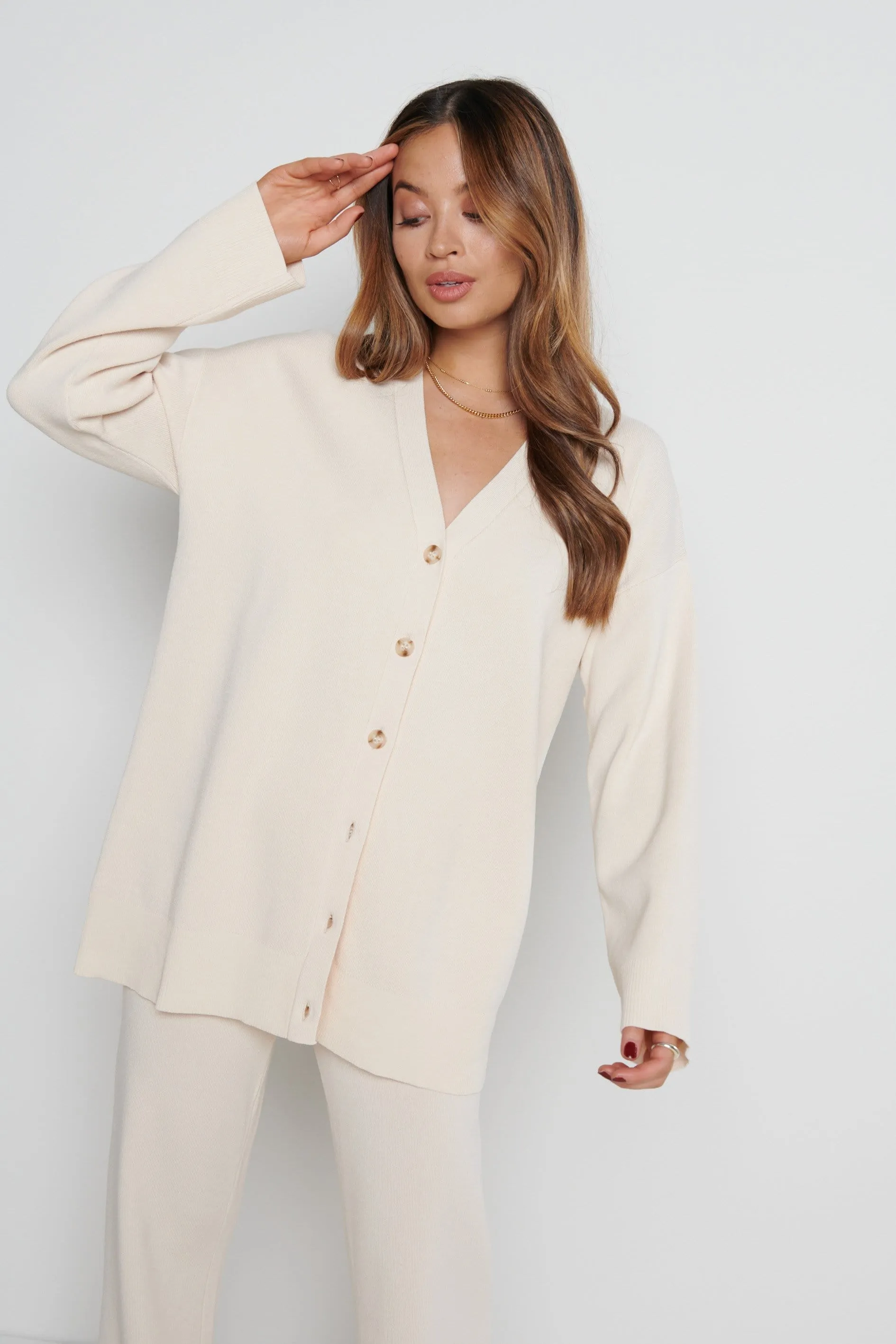 Hayden Knit Cardigan - Cream sold by Pretty Lavish product image thumbnail 2