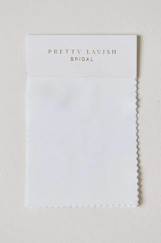 Crepe Ivory Bridesmaids Swatch sold by Pretty Lavish