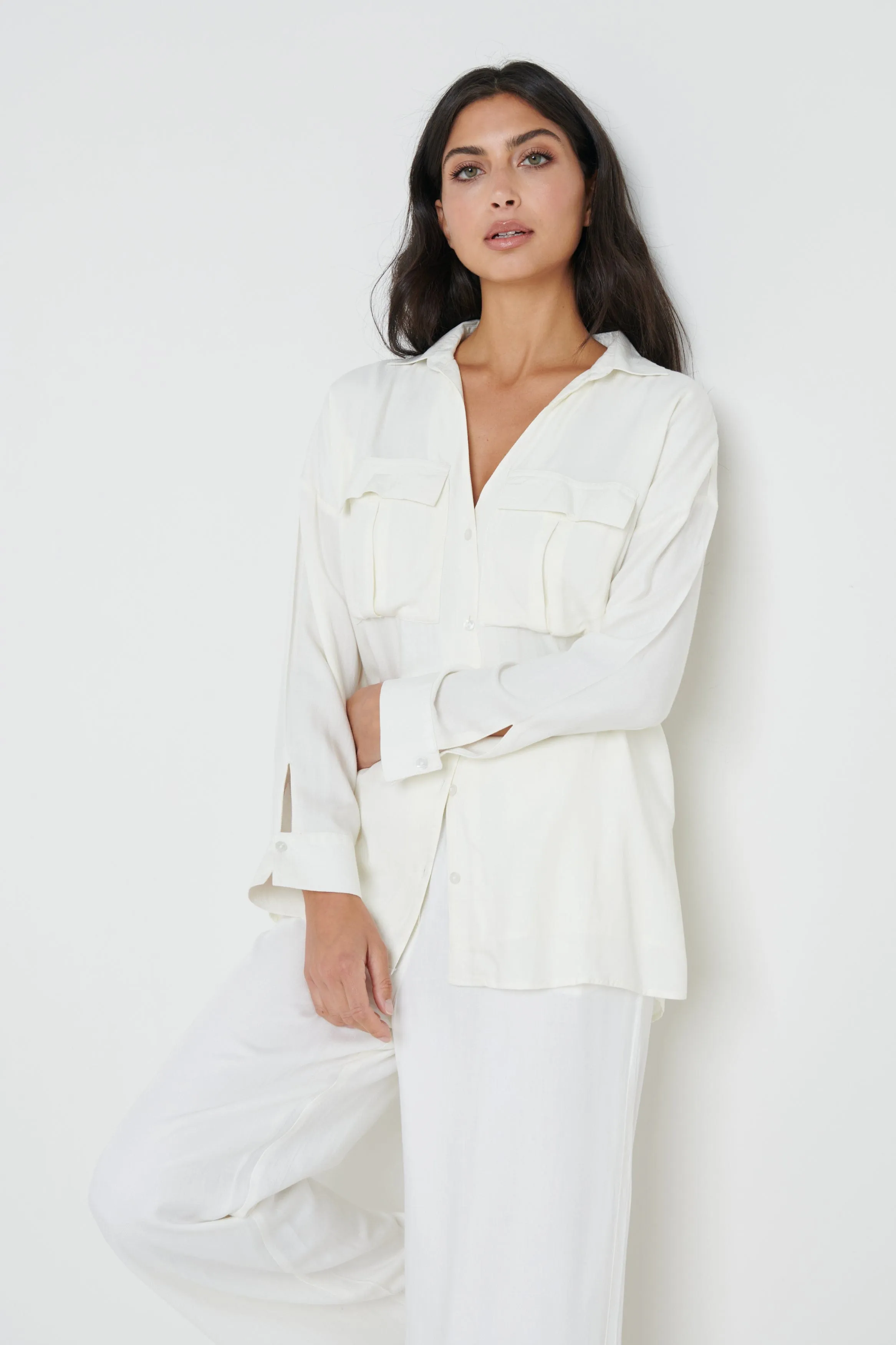 Jalen Relaxed Shirt - Cream sold by Pretty Lavish product image thumbnail 4