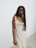 Rya Ruffle Midaxi Dress - Sand sold by Pretty Lavish