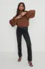 Tate Cowl Neck Pleated Blouse - Brown sold by Pretty Lavish