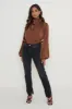 Tate Cowl Neck Pleated Blouse - Brown sold by Pretty Lavish
