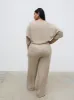 Carey Easywear Jumpsuit Curve - Stone sold by Pretty Lavish