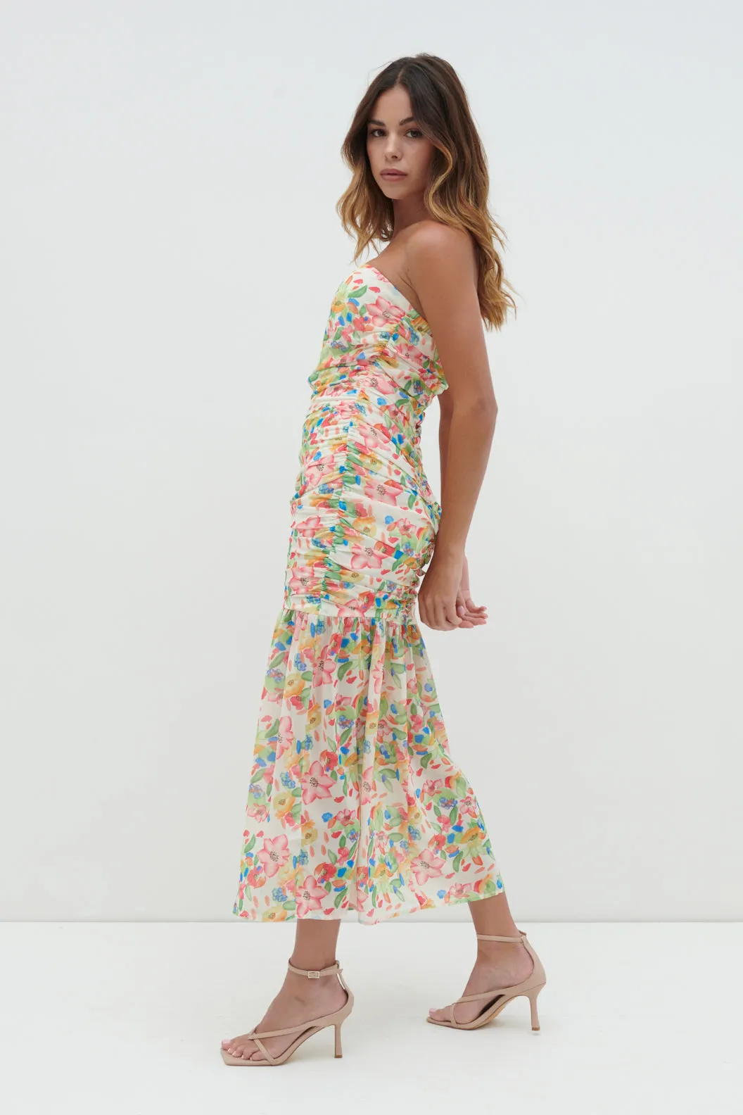 Marlee Floaty Hem Midaxi Dress - Tropical Floral sold by Pretty Lavish product image thumbnail 2
