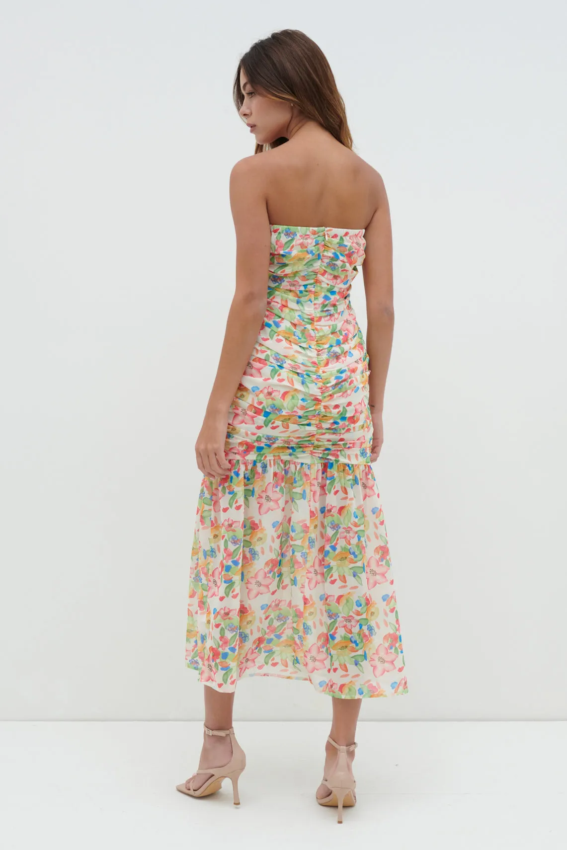 Marlee Floaty Hem Midaxi Dress - Tropical Floral sold by Pretty Lavish product image thumbnail 3