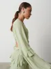Evie Ruffle Maxi Dress - Sage sold by Pretty Lavish