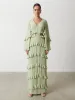 Evie Ruffle Maxi Dress - Sage sold by Pretty Lavish