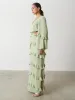 Evie Ruffle Maxi Dress - Sage sold by Pretty Lavish