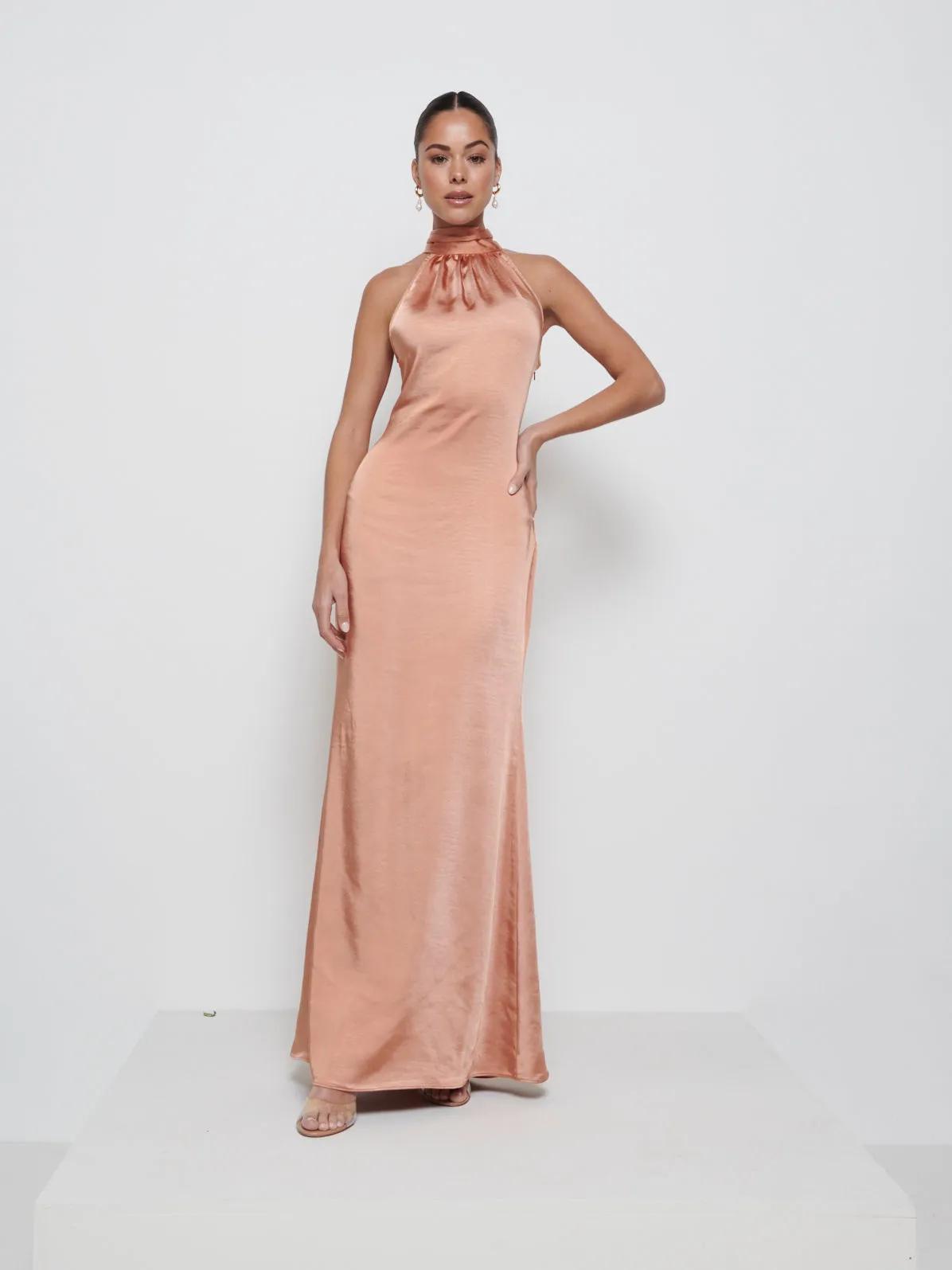 Odelle Maxi Bridesmaid Dress - Cinnamon sold by Pretty Lavish product image thumbnail 4