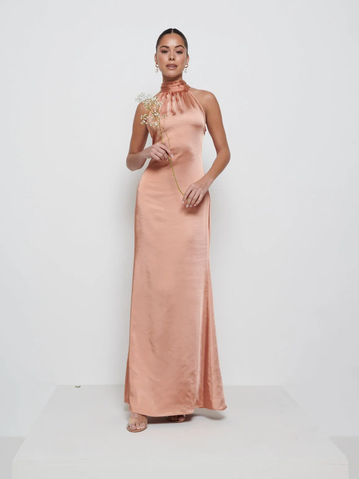 Odelle Maxi Bridesmaid Dress - Cinnamon sold by Pretty Lavish