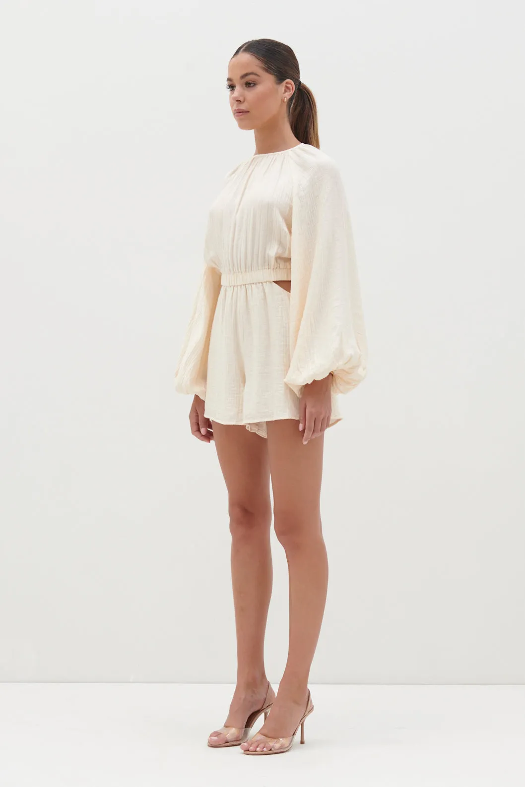 Annie Cut Out Playsuit - Oyster sold by Pretty Lavish product image thumbnail 5