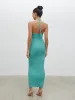 Khloe Knit Maxi Dress - Seaspray sold by Pretty Lavish