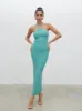 Khloe Knit Maxi Dress - Seaspray sold by Pretty Lavish