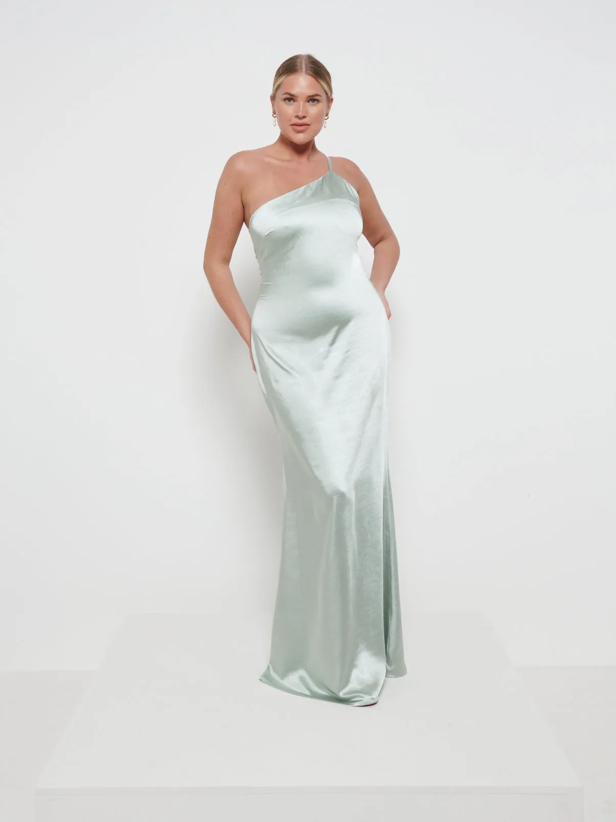 Amelia Maxi Bridesmaid Dress - Matte Sage sold by Pretty Lavish product image thumbnail 4