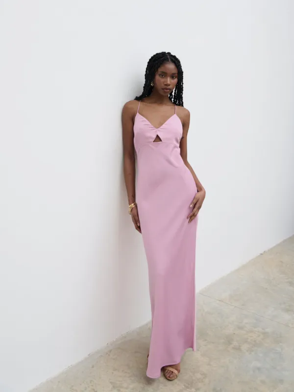 Onyx Cut Out Maxi Dress - Lilac sold by Pretty Lavish