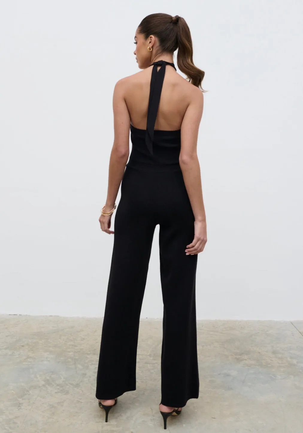 Tori Knit Jumpsuit - Black sold by Pretty Lavish product image thumbnail 3